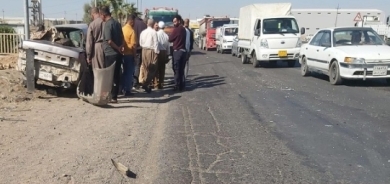 اصابة 5 افراد من اسرة واحدة في حادث سير جنوب العاصمة اربيل