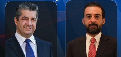 Serokê Parlamentoya Iraqê pîrozbahiyê li Mesrûr Barzanî dike