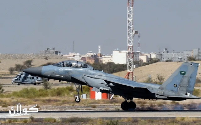 فڕۆکەیەکی جەنگی ئێف 15ی سعودی کەوتە خوارەوە