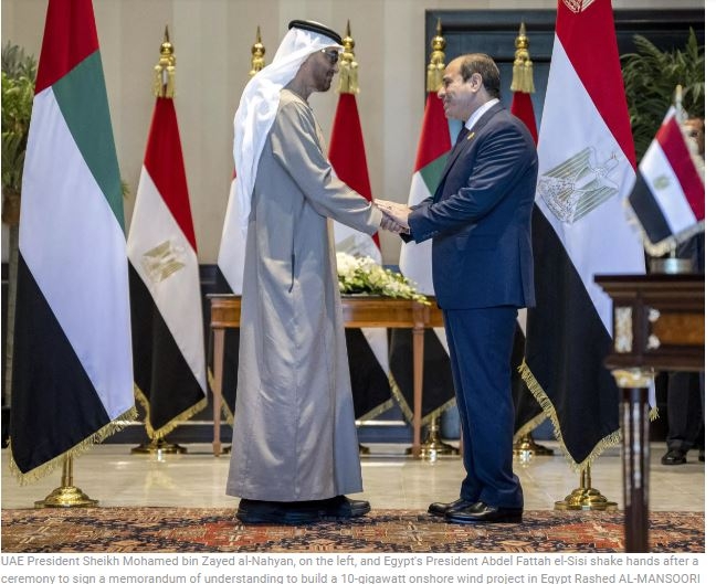 UAE, Egypt ink major wind energy deal on COP27 sidelines