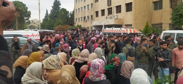 وصول جثامين 9 من ضحايا غرق قارب مهاجرين من الجزائر الى كوباني