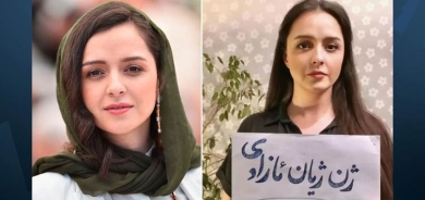 Aktrîsa Îranî bê dersok û bi dirûşma Kurdî piştgirî da xwepêşanderan