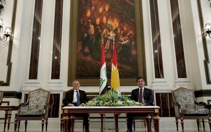 نيجيرفان بارزاني استقبل لطيف رشيد: التفاهم المشترك بين أربيل وبغداد مفتاح الأمن والاستقرار في البلاد