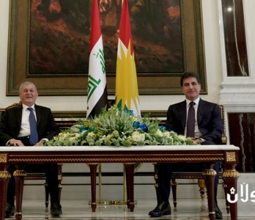 سه‌رۆكى هه‌رێمى كوردستان له‌گه‌ڵ سه‌رۆكى كۆمارى عێراق كۆبووه‌وه‌