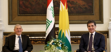 President Nechirvan Barzani meets with President Latif Rashid of Iraq