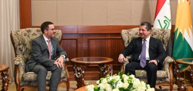 مسرور بارزاني والسفير البريطاني في العراق يبحثان تعزيز العلاقات بين إقليم كوردستان وبريطانيا