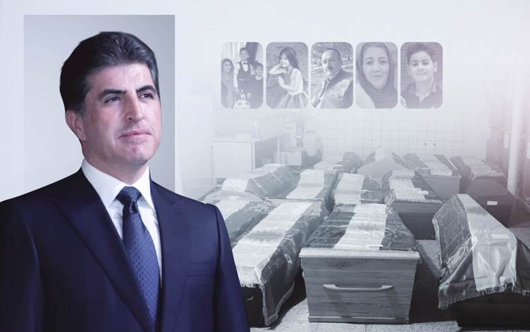 نيجيرفان بارزاني يشارك بمجلس عزاء ضحايا انفجار السليمانية