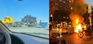 Hêzên Îranê bi çekên giran derbasî nava Mihabadê bûn