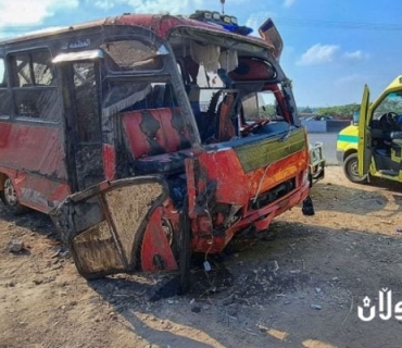 لە ئەنجامی پێكدادانی پاسێك لەگەڵ ئۆتۆمبێلێك 11كەس گیانیان لەدەستدا و 27 كەس بریندار بوون