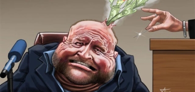 كاریكاتێرباس لە هەندێك كەس دەكات كە هۆش و بیریان تەنیا لای