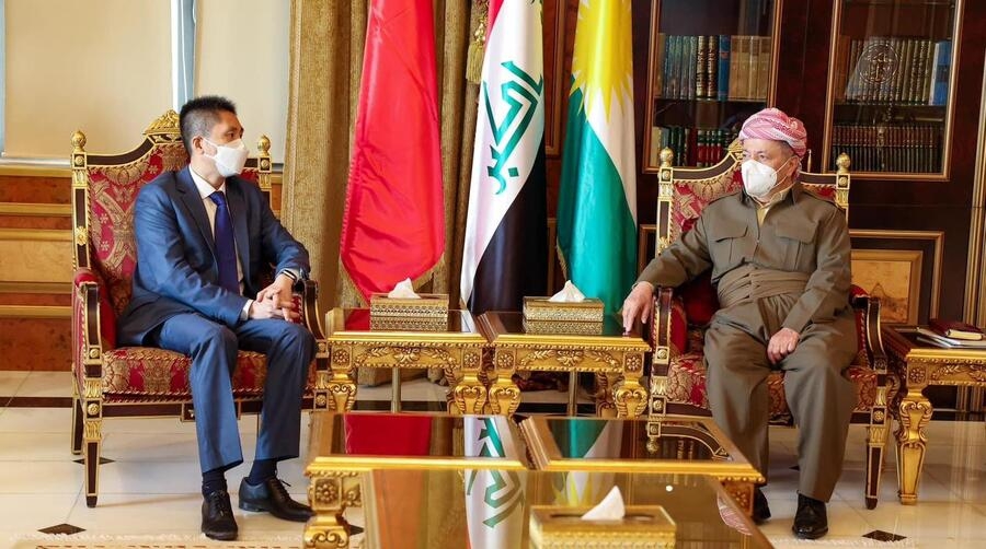 Serok Barzanî li gel balyozê Çînê civiya