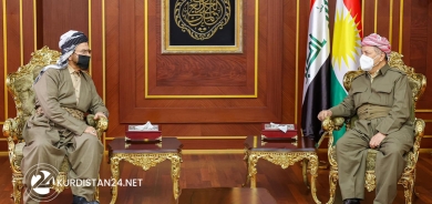 Serok Barzanî û Elî Qeredaxî zimanê gef û înkarê red dikin