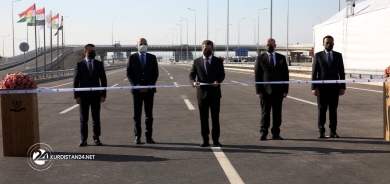 Mesrûr Barzanî qonaxa duyem û sêyem a projeya rêya 150 metrî li Hewlêrê vedike