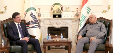 President Nechirvan Barzani meets with leader of Popular Mobilization Force