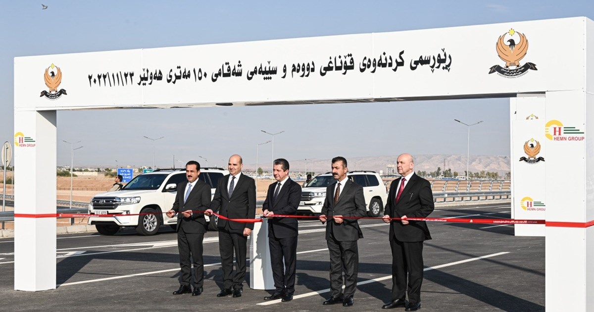 PM Masrour Barzani inaugurates new phases of 150-kilometer road