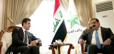 سه‌رۆك نێچيرڤان بارزانى له‌گه‌ڵ سه‌رۆكى هاوپه‌يمانيى عه‌زم كۆبووه‌وه‌