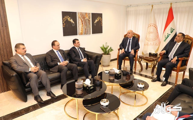 شاندی حکومەتی هەرێم و پارێزگاری بانکی ناوەندی عێراق کۆبوونەوە