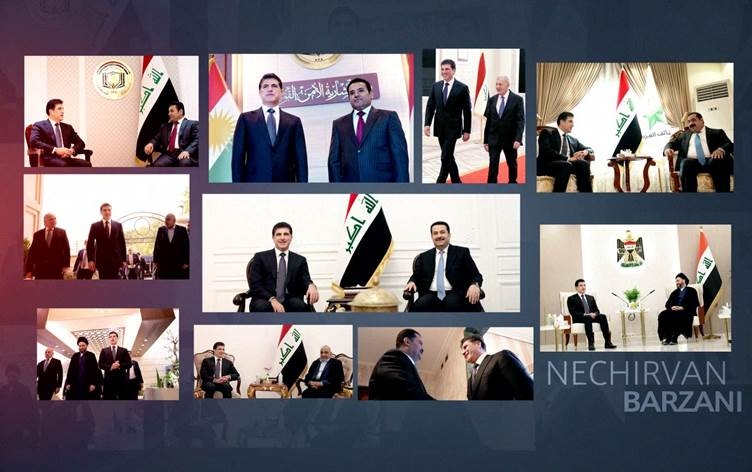 رئاسة إقليم كوردستان: أربيل وبغداد ستتعاونان وتنسقان ‏تماماً لحماية أمن الحدود