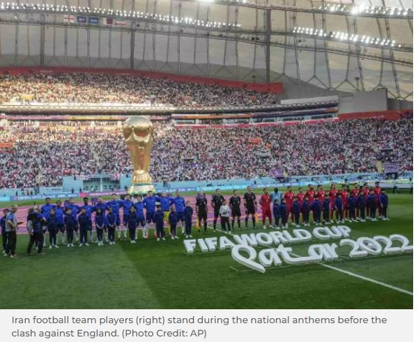 Iran’s national soccer team receives subdued welcome home