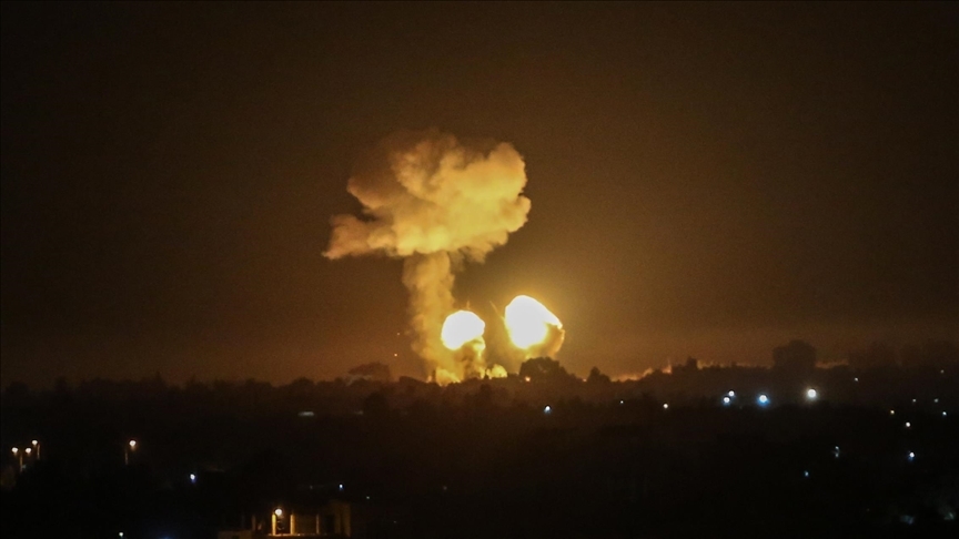 هێرشی ئاسمانیی هێزەکانی سوپای ئیسرائیل بۆ سەر غەززە