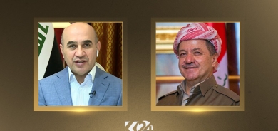 Serok Barzanî pîrozbahî li Wezîrê Avakirinê yê Iraqê kir