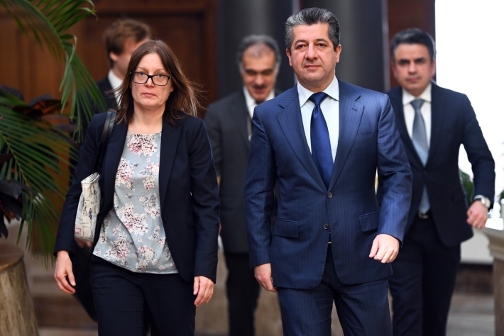 Serokê Hikûmeta Herêma Kurdistanê pêşwazî li Balyoza Swêdê ya li Iraqê kir