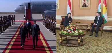 وصول رئيسة هنغاريا الى اقليم كوردستان