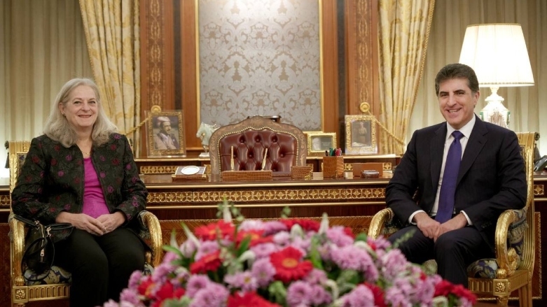 نيجيرفان بارزاني و ألينا رومانوسكي يبحثان حزمة مواضيع