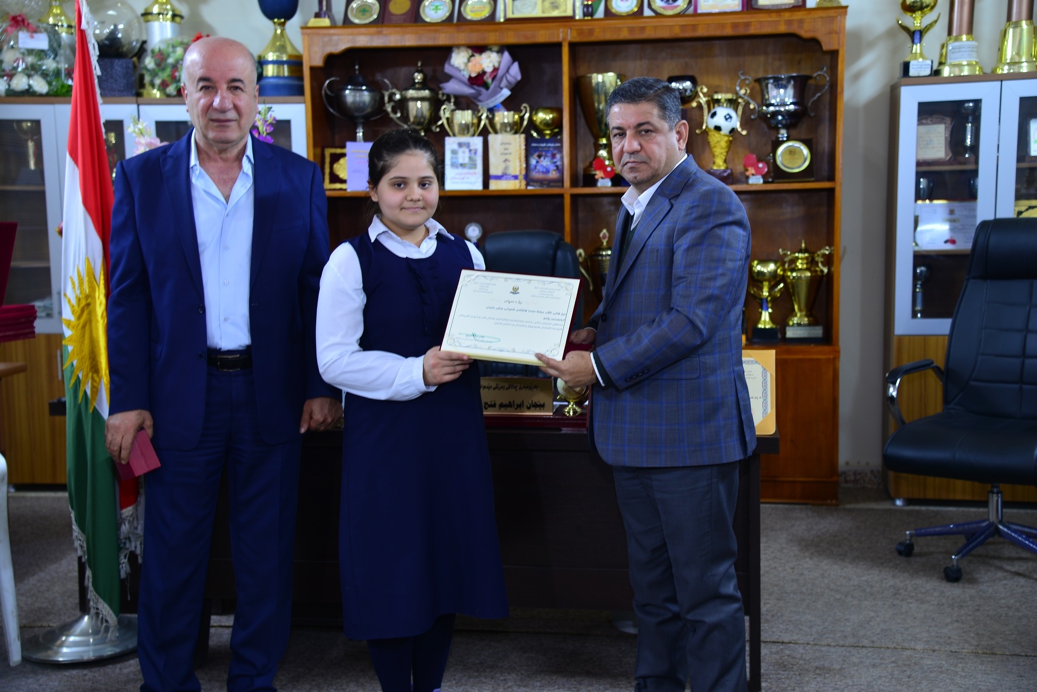 به‌رێوه‌به‌رى گشتی په‌روه‌رده‌ى هه‌ولێر پاڵه‌وانى فوتساڵى پارێزگاكانى خه‌ڵات كرد