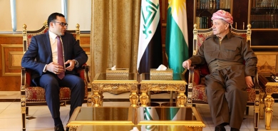 سەرۆك بارزانی پێشوازی لە كونسوڵی گشتیی توركیا لە هەولێر دەكات