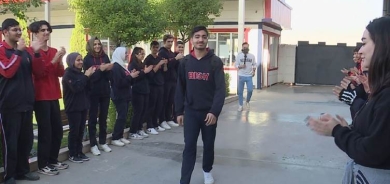 طالب كوردي من روجآفا يحرز المرتبة الأولى على مستوى العراق في اختبار دولي