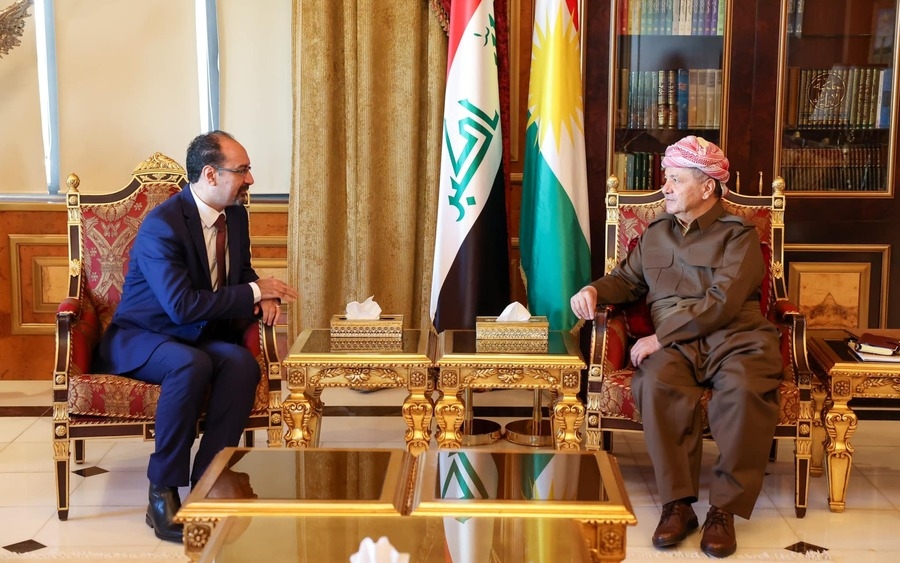 Serok     Barzanî li gel Konsulusê Urdinê civiya