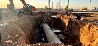 The first phase of replacing Ifraz-3 water pipe to finish in 75 days