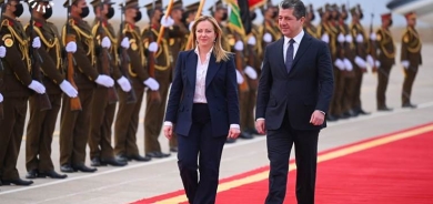 مسرور بارزاني يستقبل رئيسة الوزراء الإيطالية في أربيل