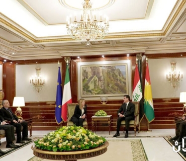 سه‌رۆك وه‌زيران ميلۆنى، سه‌رۆك نێچيرڤان بارزانى بانگهێشتى ڕۆما ده‌كات