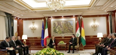 سه‌رۆك وه‌زيران ميلۆنى، سه‌رۆك نێچيرڤان بارزانى بانگهێشتى ڕۆما ده‌كات