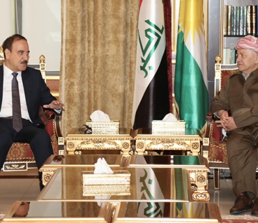 سەرۆك بارزانی پێشوازی لە سەرۆكی دیوانی وەقفی سوننە دەكات