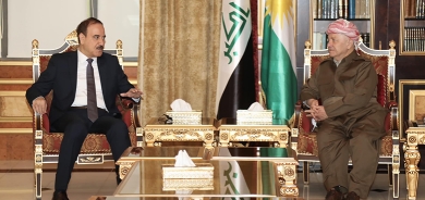 سەرۆك بارزانی پێشوازی لە سەرۆكی دیوانی وەقفی سوننە دەكات