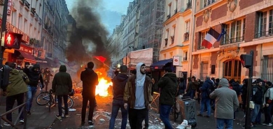 Bertekên Kurdan li hember tundûtûjiyên di xwepêşandanên Parîsê de