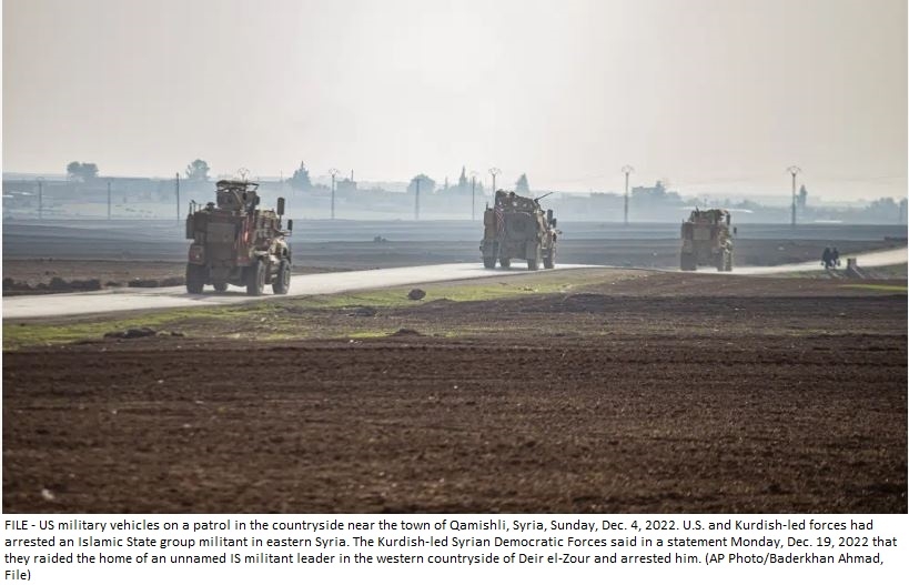 Syrian Democratic Forces say 6 fighters killed in IS attack