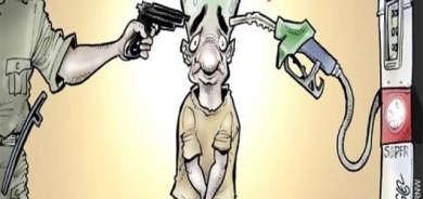 كاریكاتێر كاریكاتێرێكی سەردەمە، باس لە گرانیی نرخی سووتەمەنی