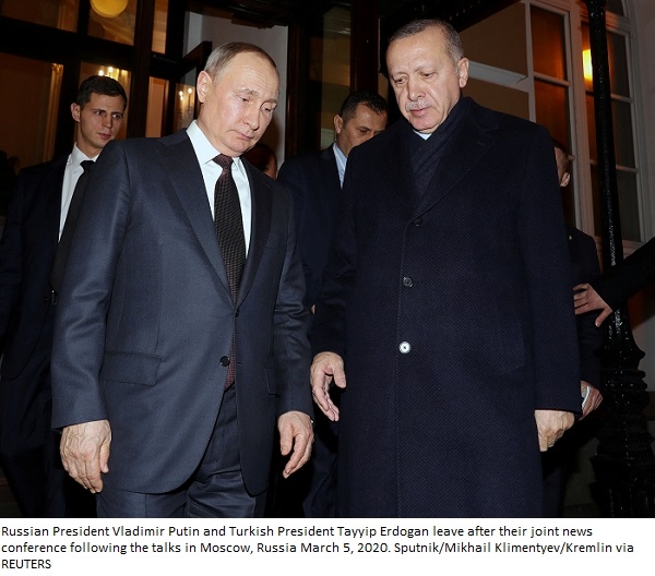 Turkey Says Putin Should Back Cease-Fire, Moscow Points at Kyiv