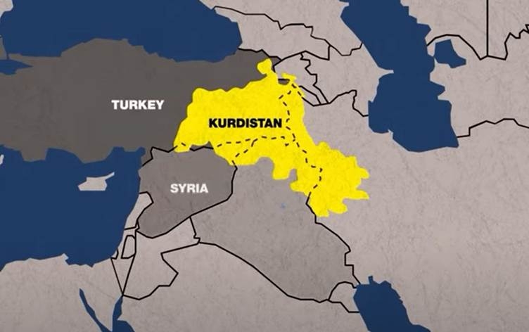 Televîzyona France 24 nexşeya Kurdistanê belav kir