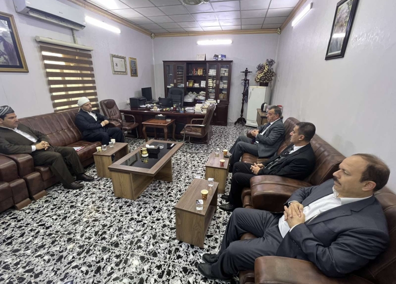 ســه‌رۆكی یه‌كێتی زانایانی ئایینی ئیسلامی كوردستان سه‌ردانی ده‌زگای گوڵان ده‌كات