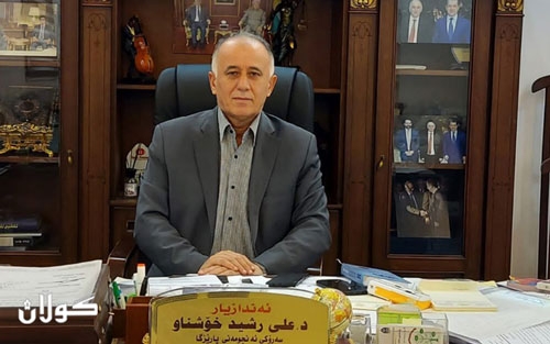 دكتۆر عەلی ڕەشید خۆشناو  سەرۆكی ئەنجومەنی پارێزگای هەولێر بۆ گوڵان:     ئەمساڵ 68 ملیار دینار بۆ پەرەپێدانی پارێزگای هەولێر تەرخان كراوە