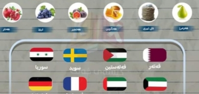 إقليم كوردستان صدّر العام الماضي 10 أنواع من السلع والمنتجات إلى دول أجنبية