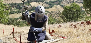 Sala borî 2 milyon metre çargoşe ji mayînan hatiye paqijkirin