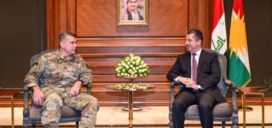 مسرور بارزاني وقائد قوات التحالف في العراق وسوريا يؤكدان أهمية تعزيز التنسيق بين البيشمركة والجيش العراقي