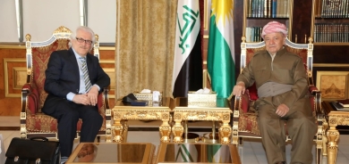 Serok Barzanî li gel Dr Feryad Fazîl civiya