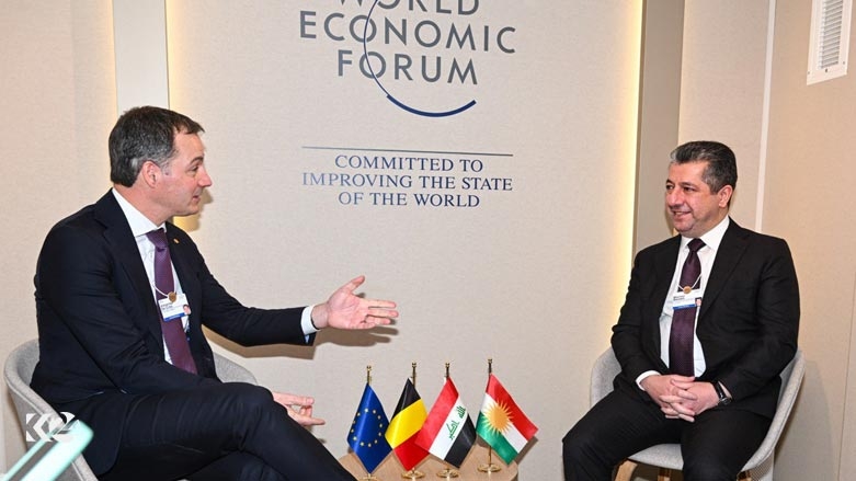 مسرور بارزاني ورئيس الوزراء البلجيكي يبحثان في دافوس تعزيز العلاقات بين أربيل وبروكسل